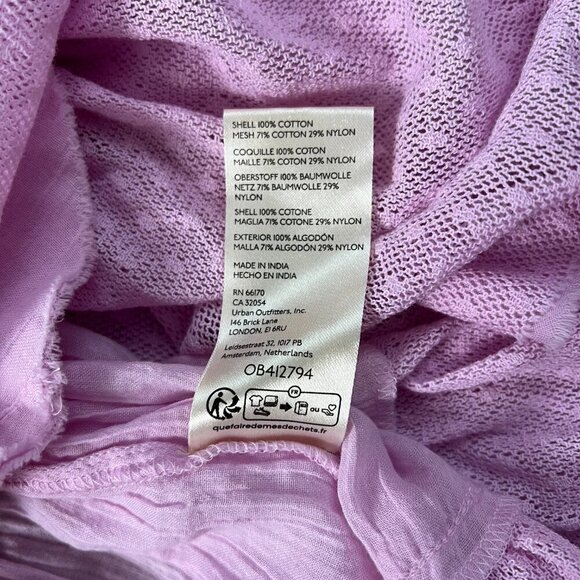 NEW Free People Lilac Babydoll 100 Degree Dress Sz M - Picture 8 of 16